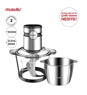 MUSULLU RONDO DOĞRAYICI VE ÖĞÜTÜCÜ - 2 Litre (Dokunmatik)