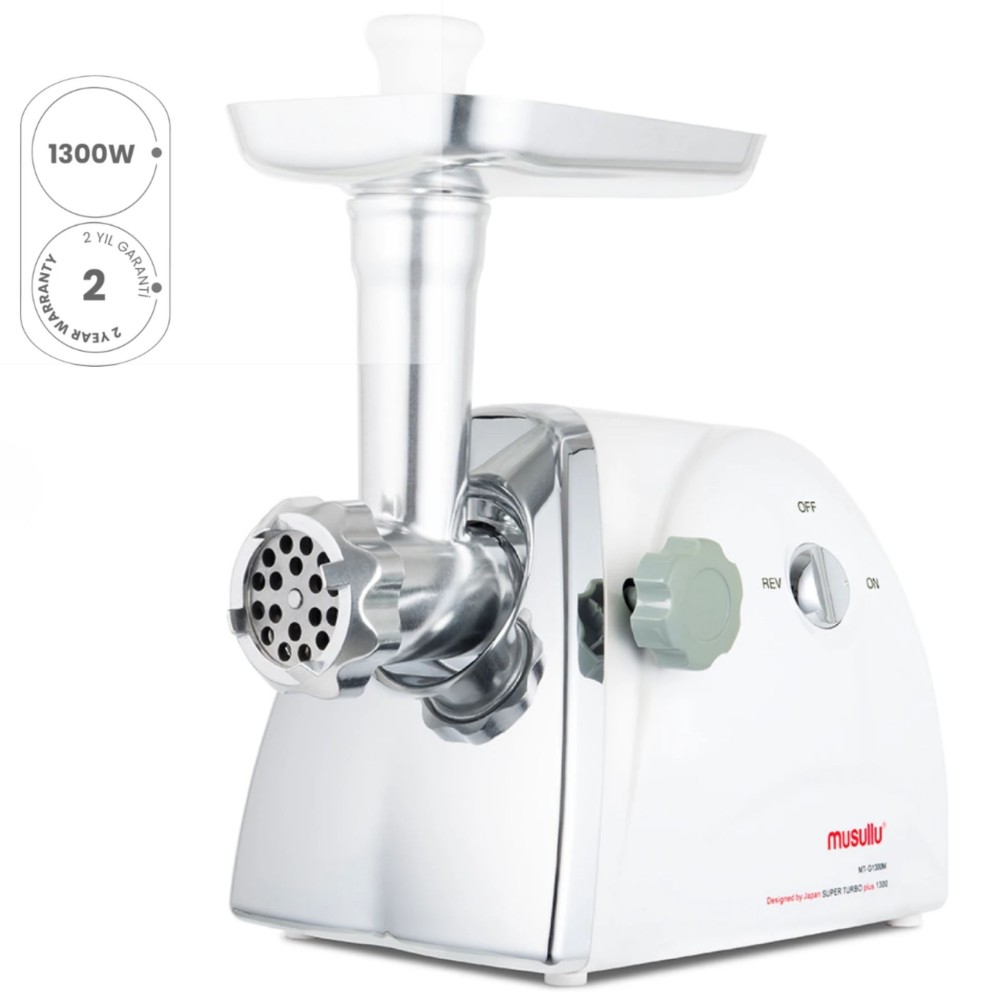 Musullu 1300W Et Kıyma, İçli Köfte, Salça, Sosis, Sucuk Makinesi, Rende