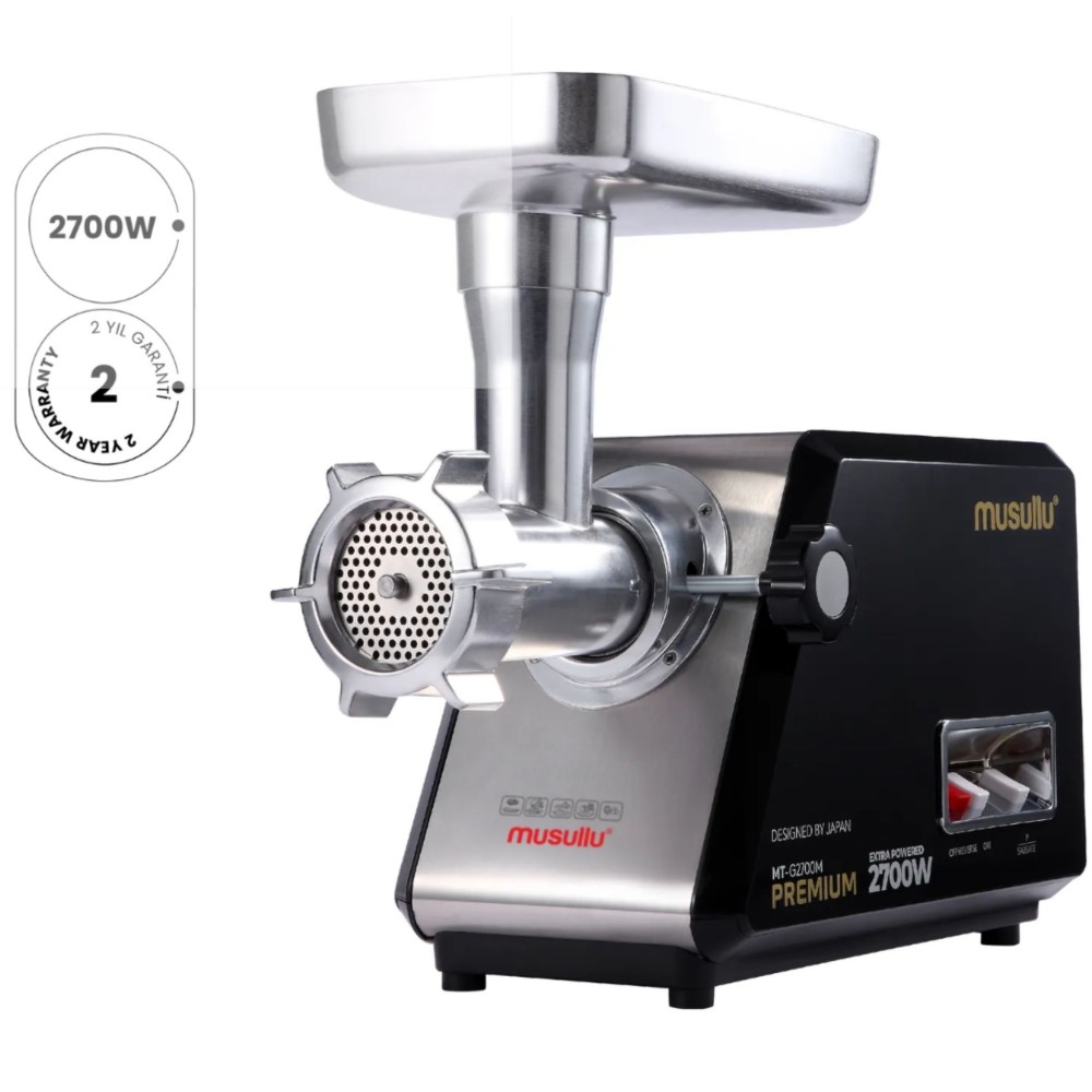 Musullu 2700W Et Kıyma, İçli Köfte, Salça, Sosis, Sucuk Makinesi